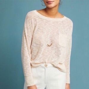 Anthropologie Maeve Lightweight Pocket Sweater - Medium